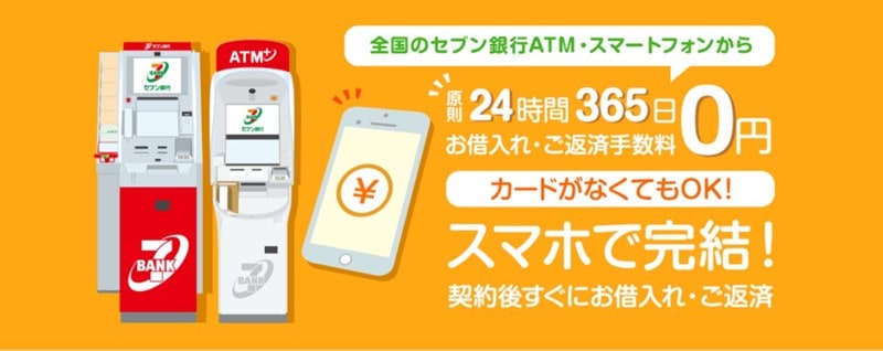 セブン銀行カードローンはカードがなくてもスマホで完結できる